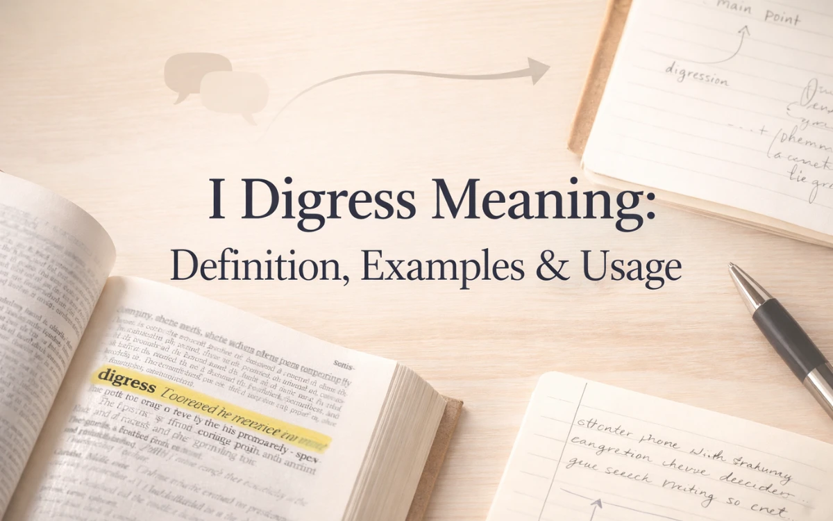 I-Digress-Meaning-definition